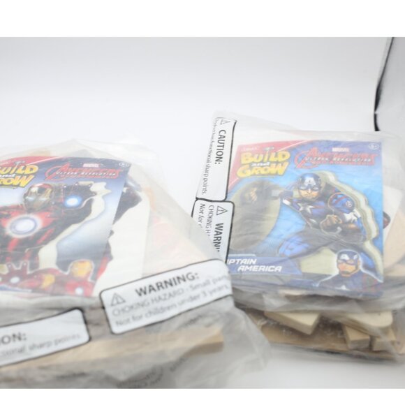NWT Build and Grow Marvel Avengers Captain American and Iron Man | Unopened - Picture 6 of 7